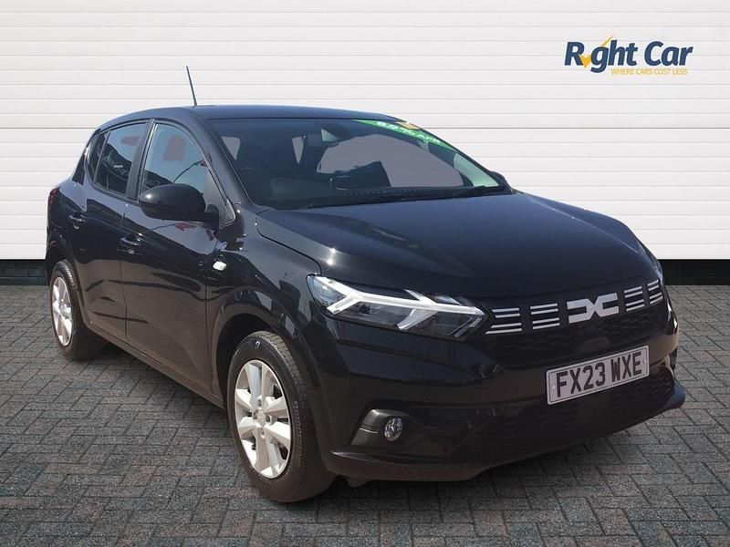 Pearl black Used 2023 Dacia Sandero Hatchback | £10,499 - Image 1/4