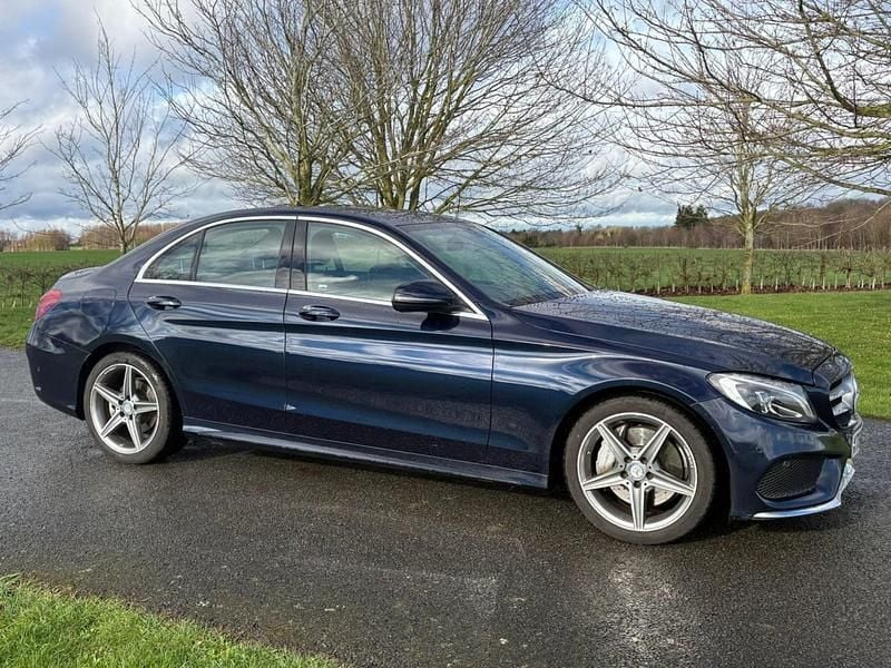 Used Mercedes C300 AMG line 2016 Blue Sedan
