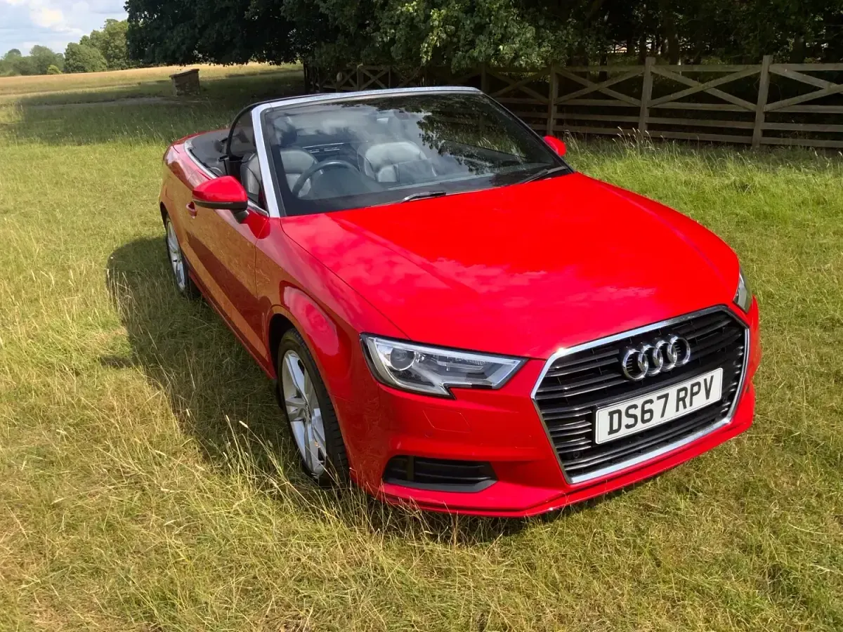 Used Audi A3 Cabriolet 150 HP (110 kW) 2018 Red Cabriolet