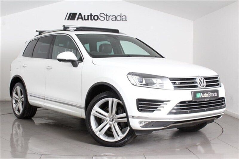 White Used 2017 VW Touareg R-line Plus SUV | £15,395 (Good price) - Image 1/1