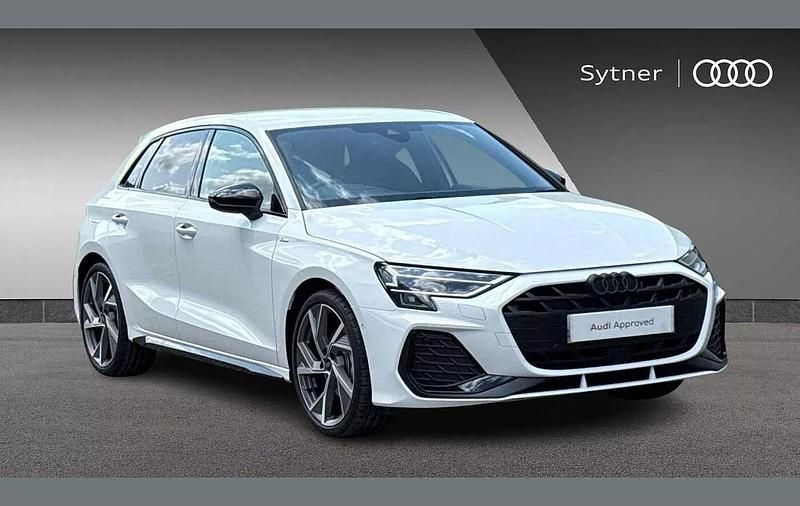 White Used 2025 Audi A3 Black Edition Hatchback | £31,500 (Expensive) - Image 1/4