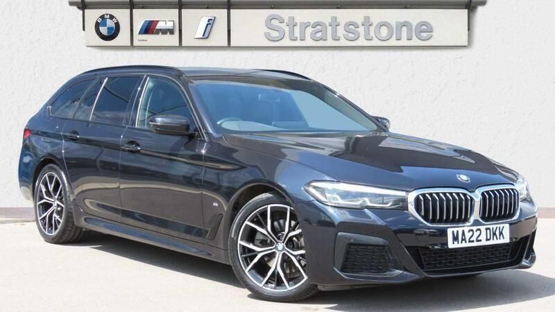 Black Used 2022 BMW 520 M Sport Estate | £25,792 (Fair price) - Image 1/4