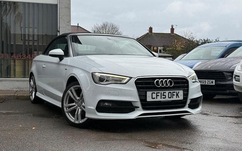 White Used 2015 Audi A3 Cabriolet S-Line Cabriolet | £7,995 (Fair price) - Image 1/4