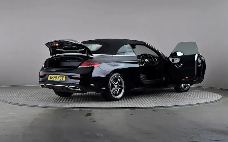 Used Mercedes C200 AMG line 184 HP (135 kW) 2020 Black Cabriolet