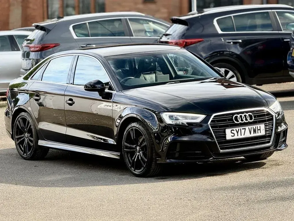 Used Audi A3 S-Line 150 HP (110 kW) 2017 Black Sedan