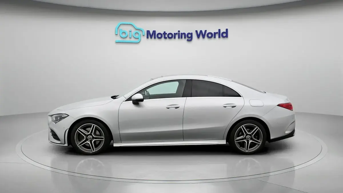 Used Mercedes CLA200 AMG line 163 HP (119 kW) 2021 Silver Coupe