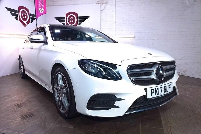 White Used 2017 Mercedes E220 AMG line Estate | £18,695 (Fair price) - Image 1/1