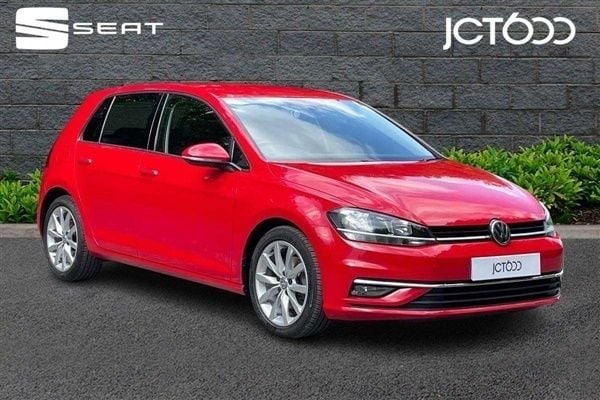 Red Used 2019 VW Golf VII GT Hatchback | £14,694 (Good price) - Image 1/4