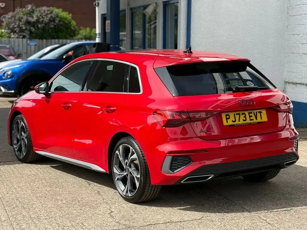 Used Audi A3 S-Line 110 HP (80 kW) 2023 Red Sedan