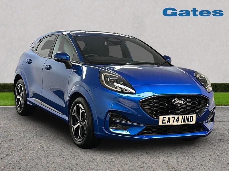 Blue Used 2024 Ford Puma Gen-E ST-Line Hatchback | £20,299 (Expensive) - Image 1/4