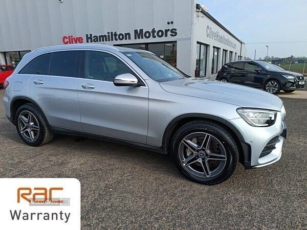 Silver Used 2022 Mercedes GLC220 AMG line Estate | £27,750 (Fair price) - Image 1/4