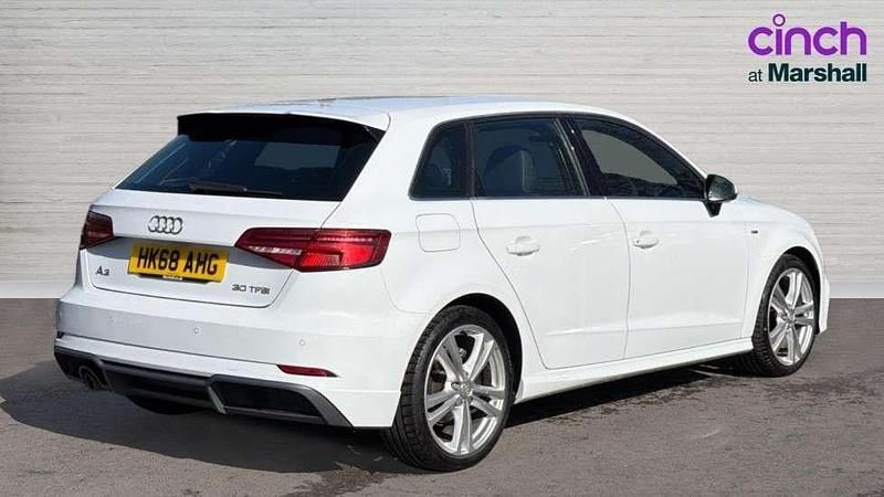 Used Audi A3 S-Line 113 HP (83 kW) 2019 White Sedan