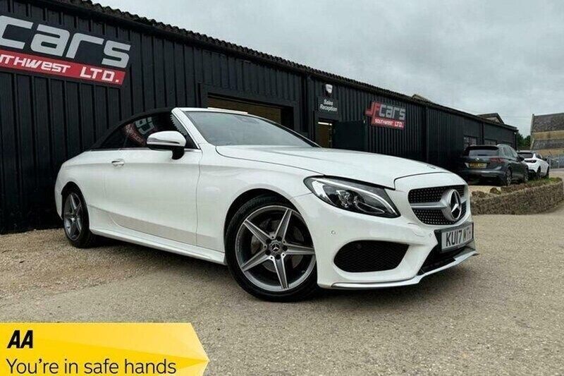 White Used 2017 Mercedes C220 AMG line Cabriolet | £16,995 (Fair price) - Image 1/1