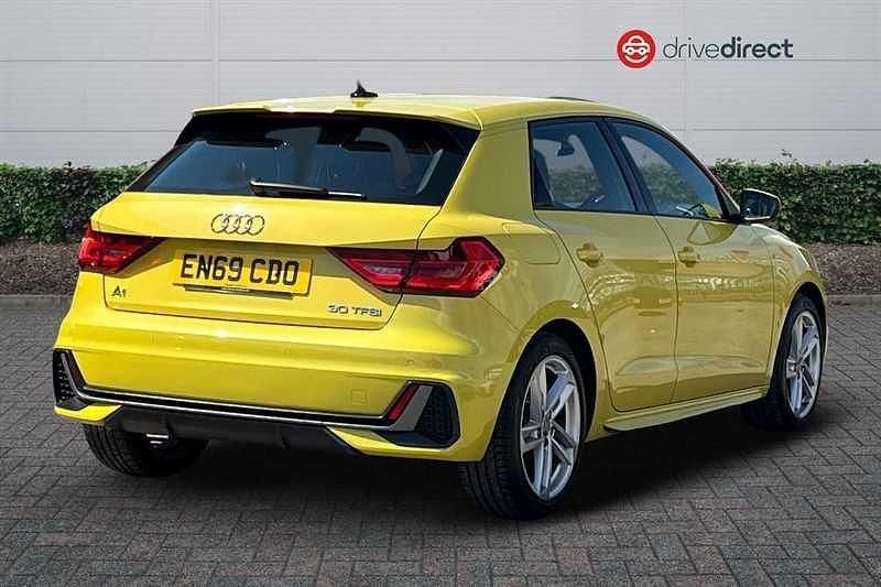Used Audi A1 Sportback S-Line 116 HP (85 kW) 2020 Yellow Hatchback