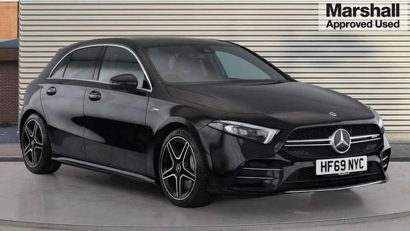 Black Used 2019 Mercedes A35 AMG Premium Plus Hatchback | £26,017 (Good price) - Image 1/4