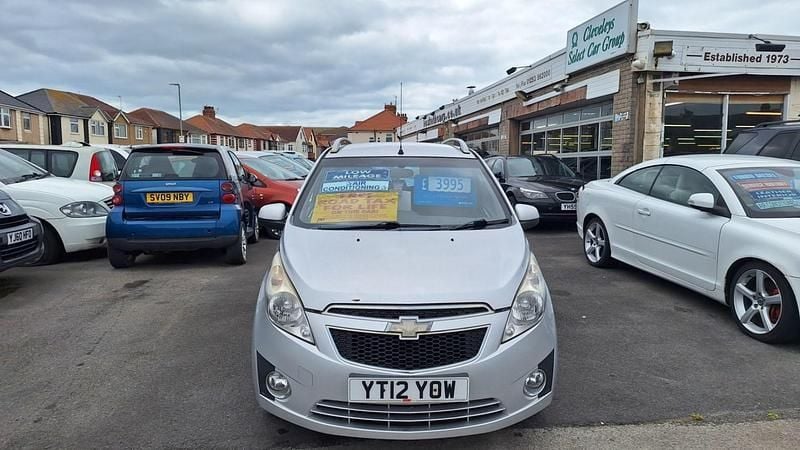 Silver Used 2012 Chevrolet Spark LS Hatchback | £3,195 (Expensive) - Image 1/2