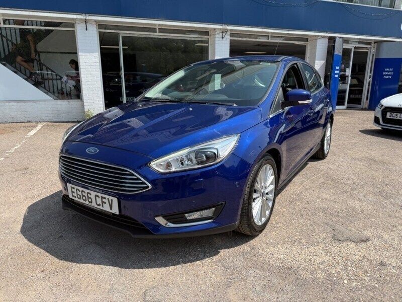 Blue Used 2017 Ford Focus Titanium X Hatchback | £8,490 (Good price) - Image 1/4