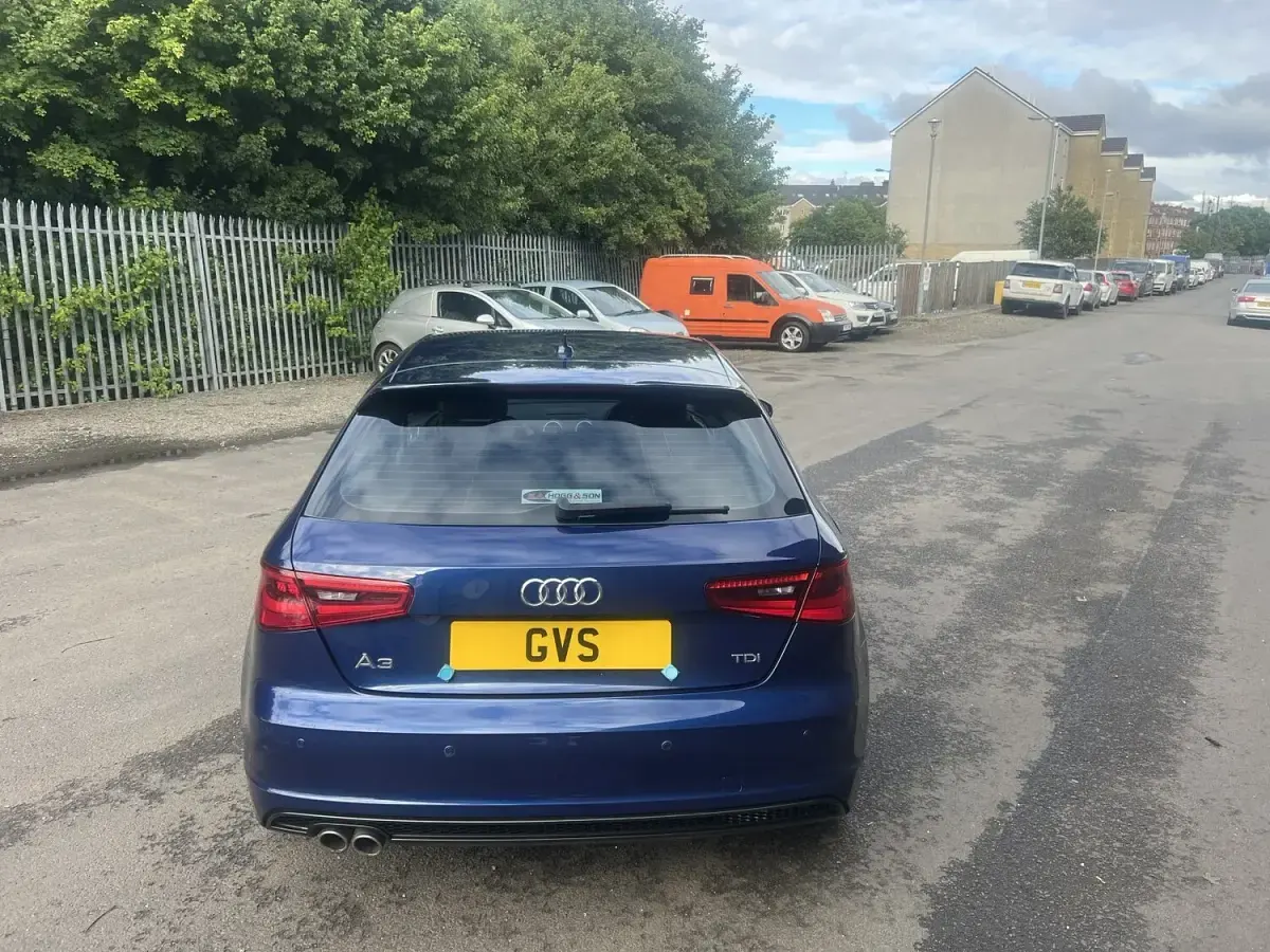 Used Audi A3 S-Line 2015 Blue Hatchback