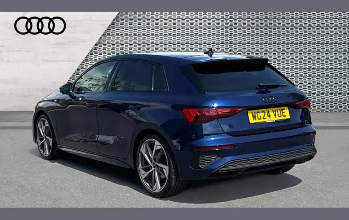 Used Audi A3 Black Edition 147 HP (108 kW) 2024 Blue Hatchback