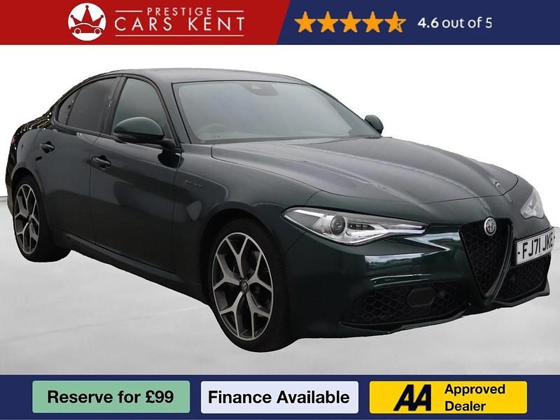Green Used 2021 Alfa Romeo Giulia Veloce Sedan | £24,245 (Fair price) - Image 1/3