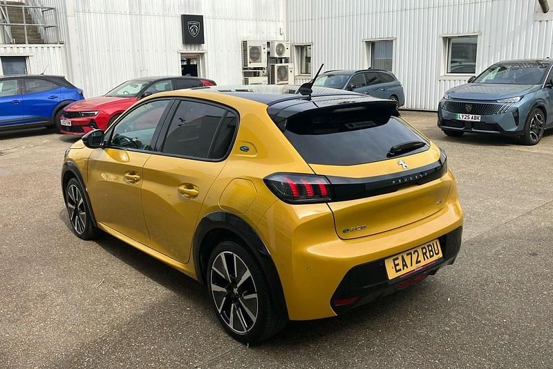 Used Peugeot e-208 GTi 100 kW (136 HP) 2022 Yellow Hatchback
