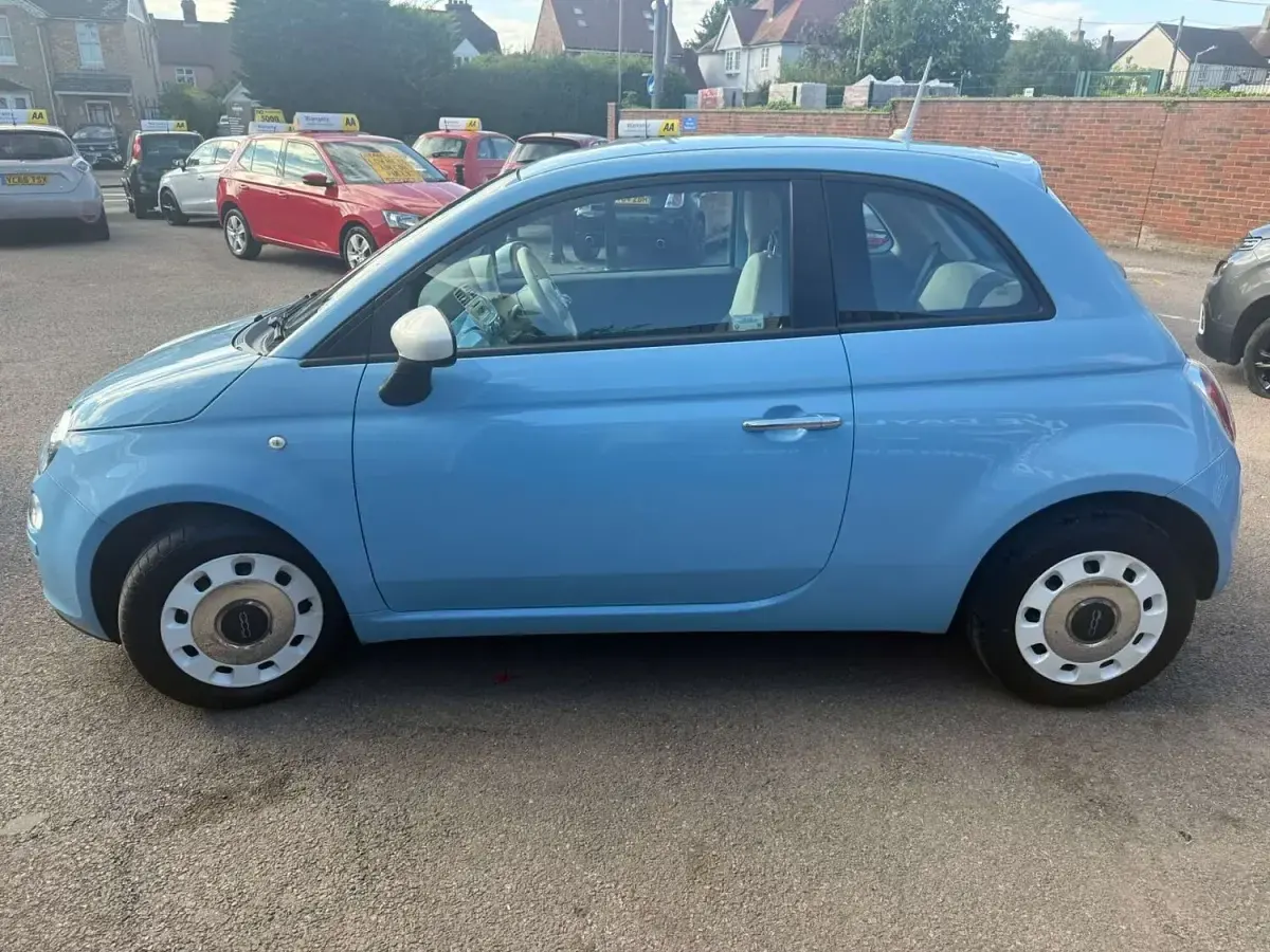 Used Fiat 500 69 HP (50 kW) 2014 Blue Hatchback