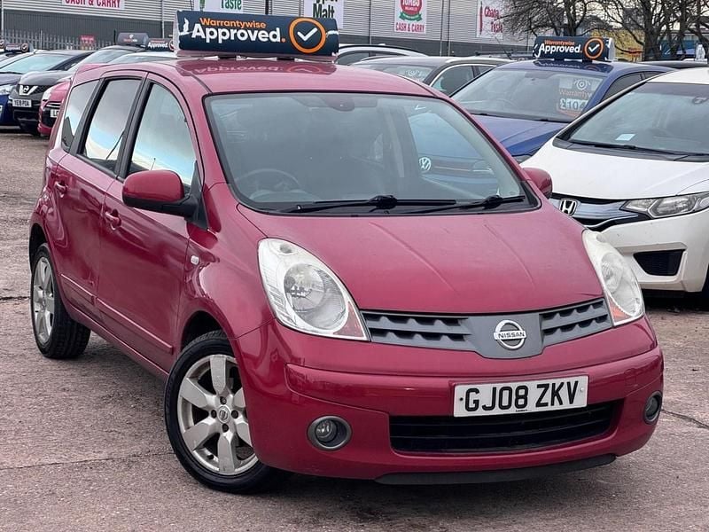 Red Used 2008 Nissan Note Tekna MPV | £1,975 (Super price) - Image 1/3
