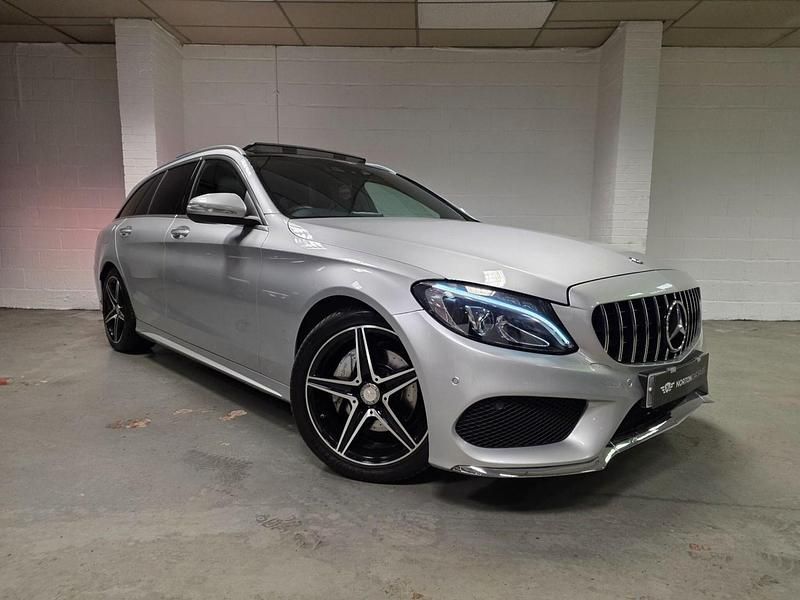 Silver Used 2015 Mercedes C220 AMG Line Premium Plus Estate | £10,495 (A bit pricey) - Image 1/4