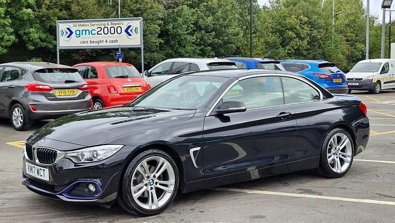Black Used 2017 BMW 420 Sport Line Cabriolet | £9,995 (Good price) - Image 1/4