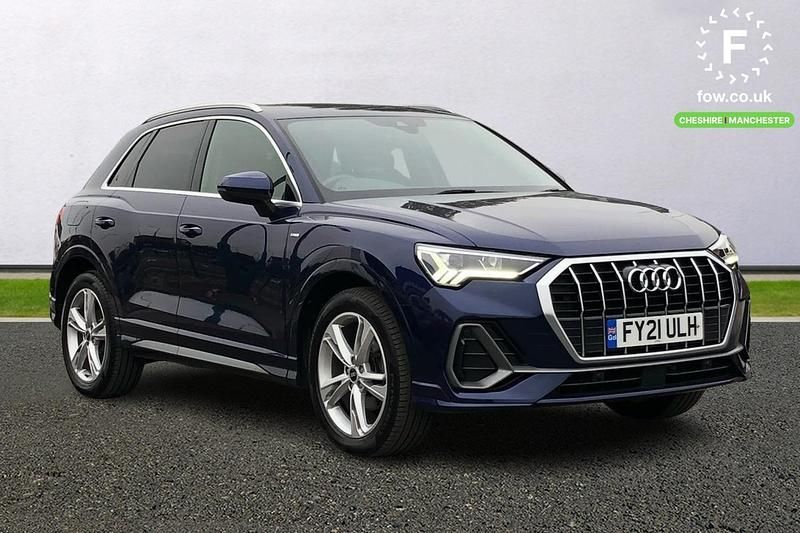 Blue Used 2021 Audi Q3 S-Line SUV | £20,599 (Good price) - Image 1/4