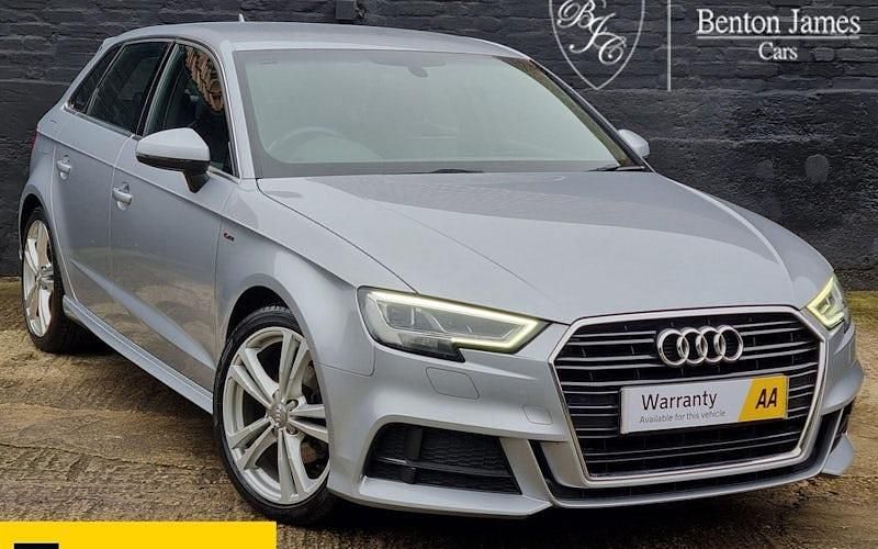 Used Audi A3 Sportback S-Line 150 HP (110 kW) 2018 Silver Hatchback