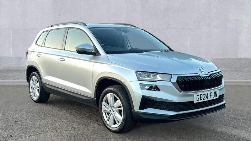 Silver Used 2024 Skoda Karoq SE Drive SUV | £21,295 (Super price) - Image 1/4