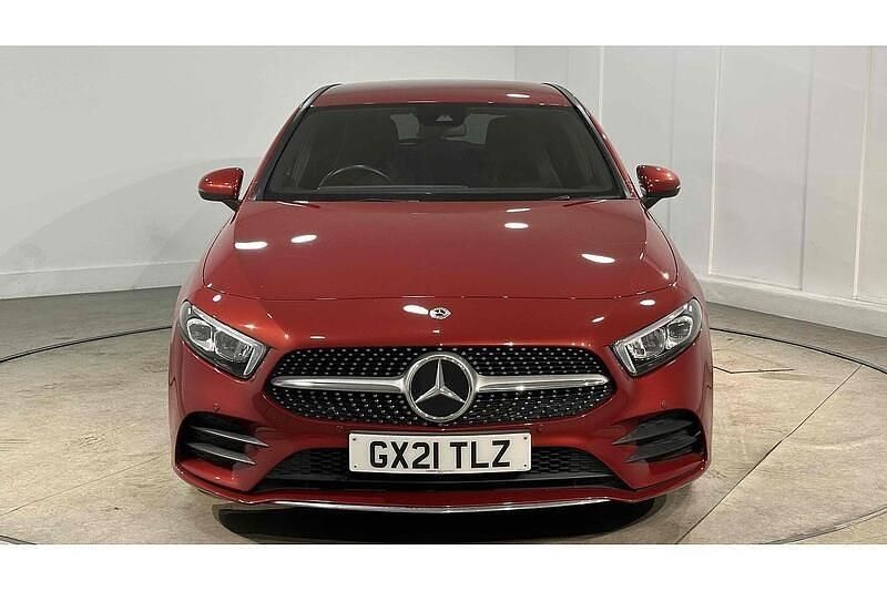 Used Mercedes A180 AMG line 136 HP (100 kW) 2021 Red Hatchback