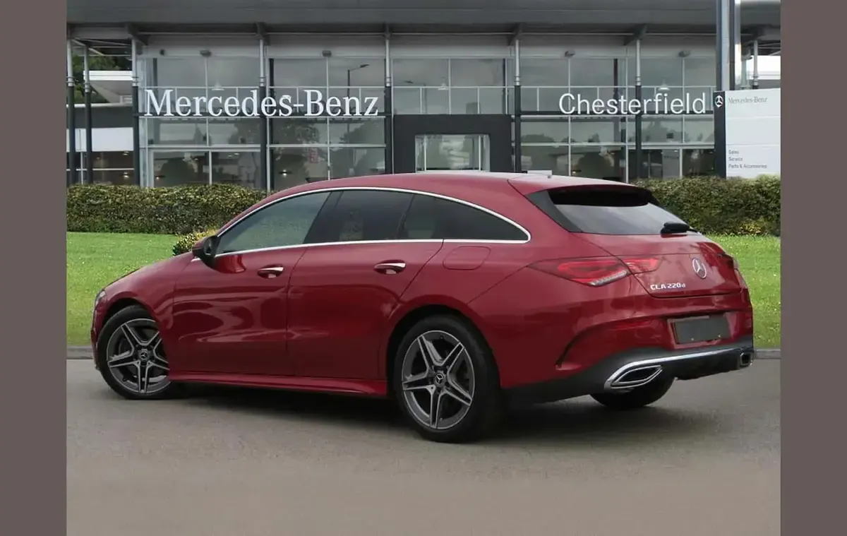 Used Mercedes CLA220 AMG Line Premium 187 HP (137 kW) 2022 Red Coupe