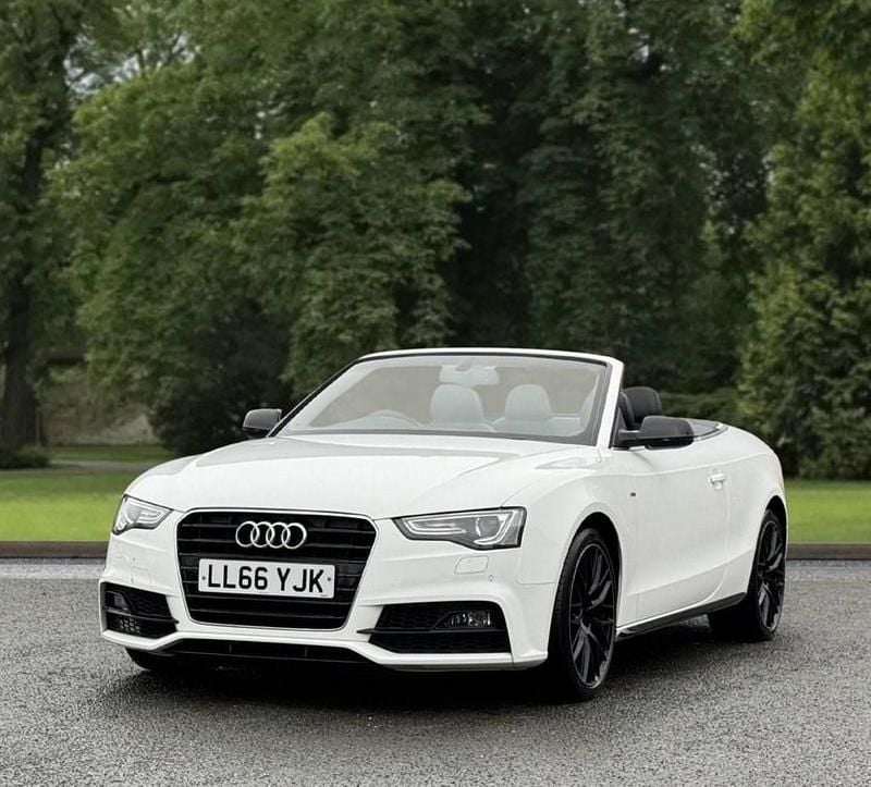 Used Audi A5 Cabriolet S-Line 190 HP (139 kW) 2016 White Cabriolet