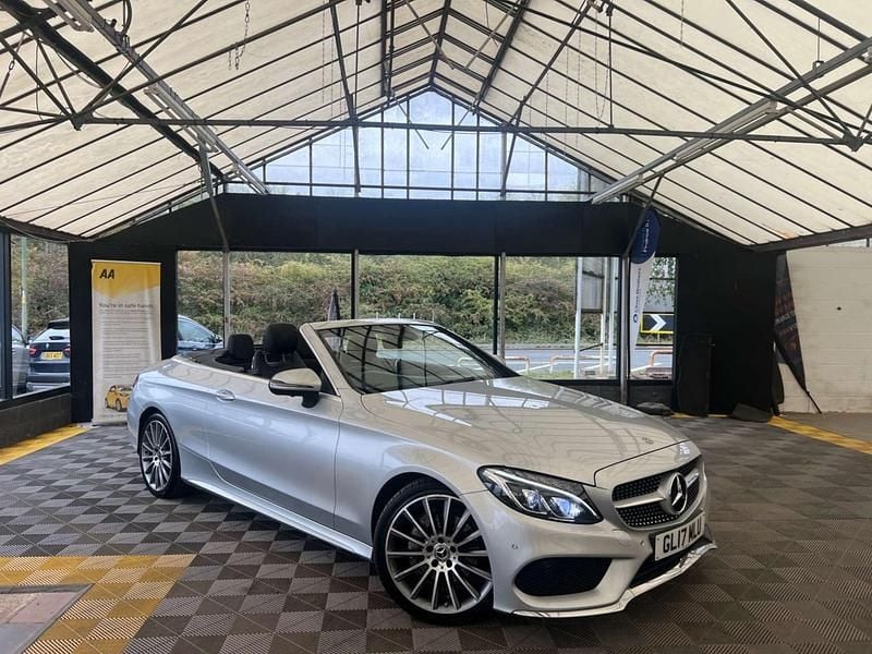 Silver Used 2017 Mercedes C220 AMG Line Premium Plus Cabriolet | £14,995 (Fair price) - Image 1/3