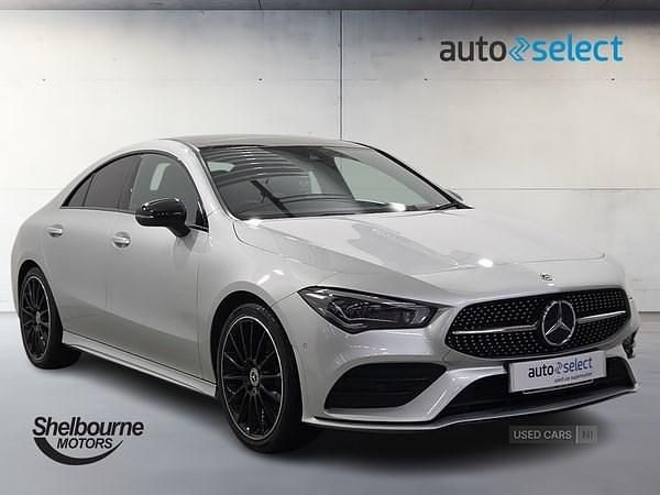 Used Mercedes CLA200 AMG Line Premium Plus 163 HP (119 kW) 2023 Silver Coupe