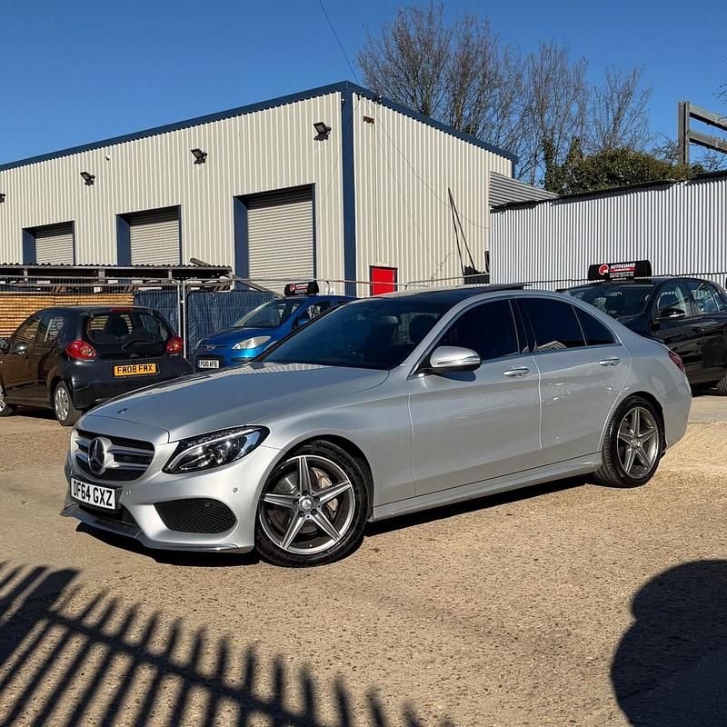 Used Mercedes C220 AMG Line Premium 2015 Silver Sedan