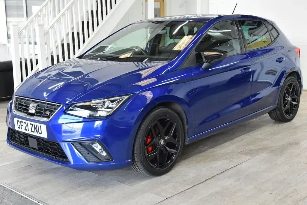 Used Seat Ibiza FR 95 HP (69 kW) 2021 Blue Hatchback