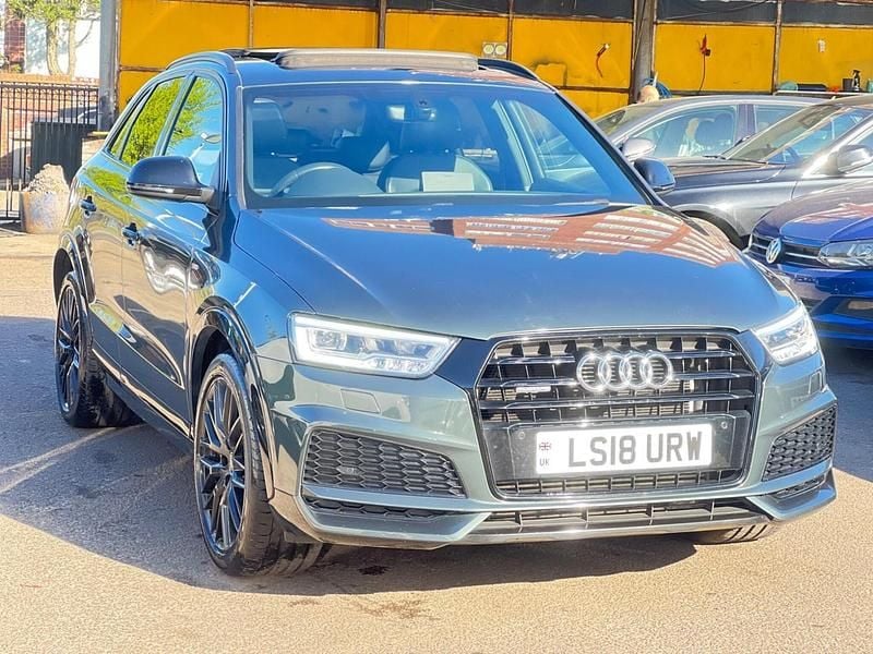 Begagnad Audi Q3 Black Edition 2018 Grön SUV