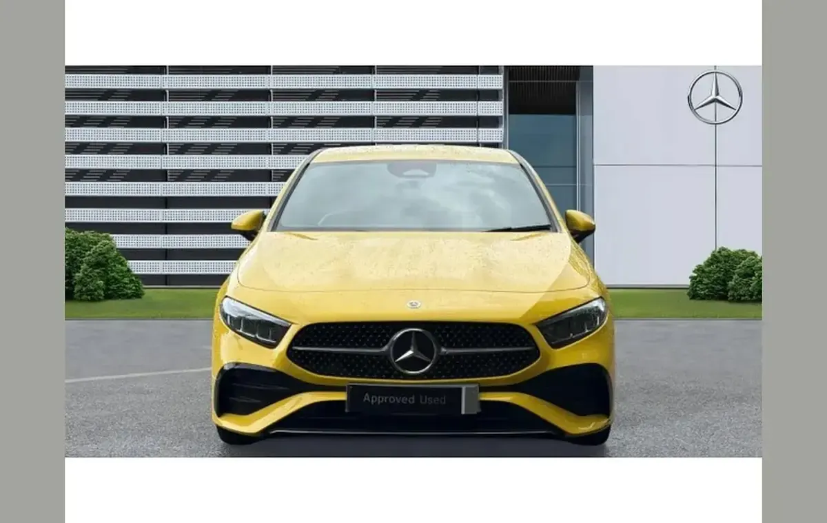 Used Mercedes A200 AMG Line Premium 161 HP (118 kW) 2023 Yellow Hatchback