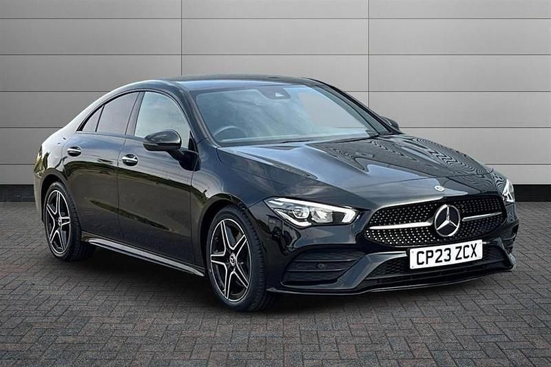 Cosmos black Used 2023 Mercedes CLA200 AMG Line Premium Sedan | £24,490 (Fair price) - Image 1/4