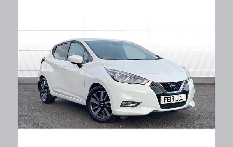 White Used 2018 Nissan Micra N-Connecta Hatchback | £8,591 (Fair price) - Image 1/4