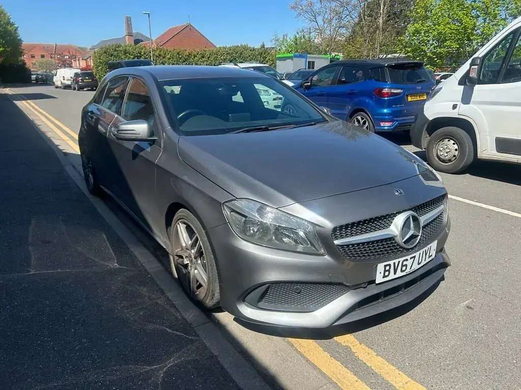 Used Mercedes A180 AMG line 122 HP (89 kW) 2017 Grey Hatchback