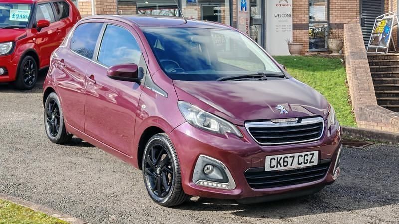 Used Peugeot 108 Allure 82 HP (60 kW) 2017 Mauve/purple Hatchback