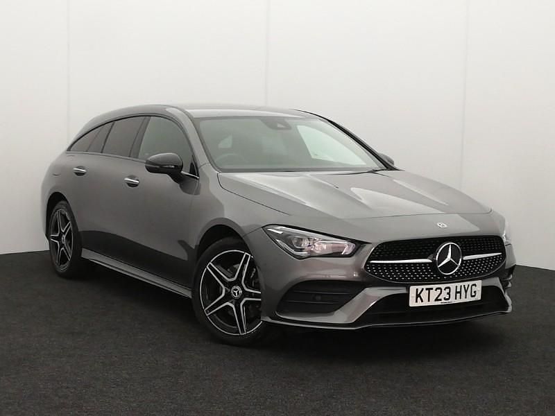 Grey Used 2023 Mercedes CLA250e AMG Line Premium Sedan | £23,998 (Fair price) - Image 1/4