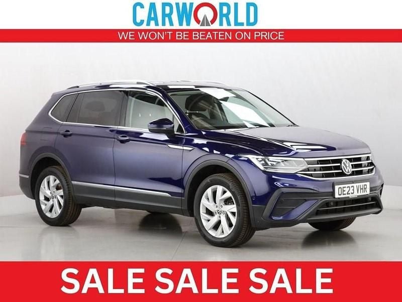 Blue Used 2023 VW Tiguan Allspace Life SUV | £22,990 (Good price) - Image 1/3