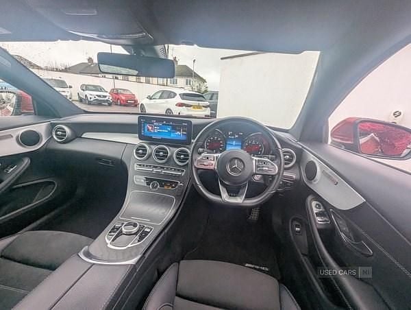 Used Mercedes C300 AMG line 2019 Red Coupe