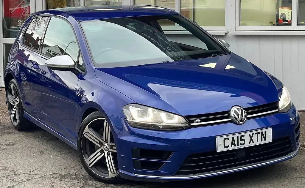 Used VW Golf VII R 300 HP (220 kW) 2015 Blue Hatchback