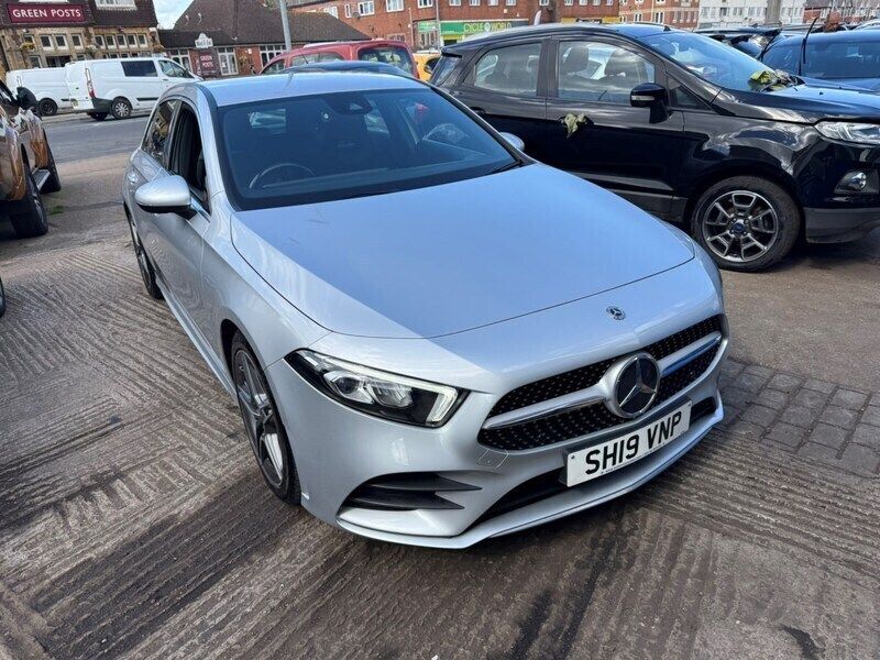 Silver Used 2019 Mercedes A180 AMG line Hatchback | £15,995 (Good price) - Image 1/4